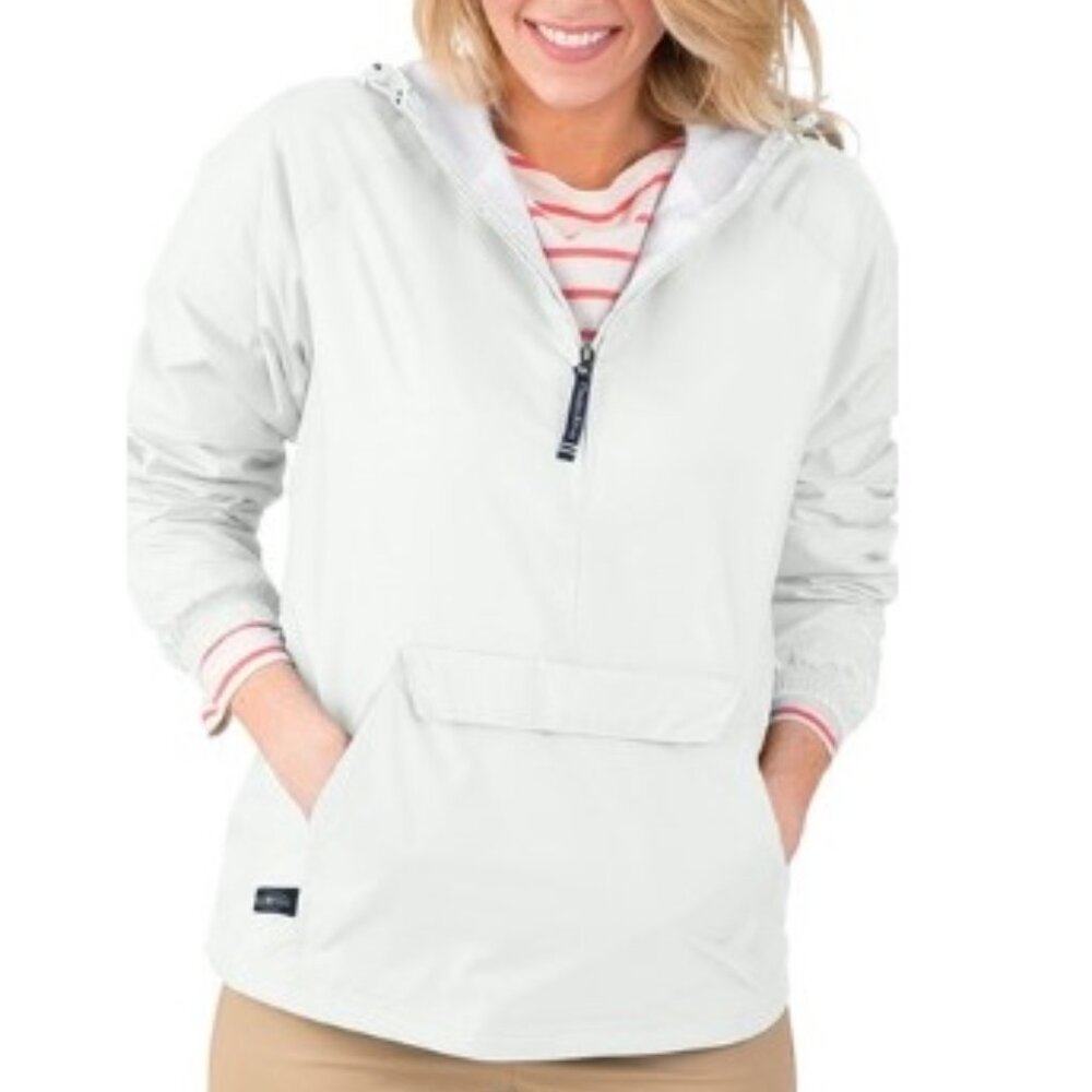 White Charles River Classic Solid Pullover